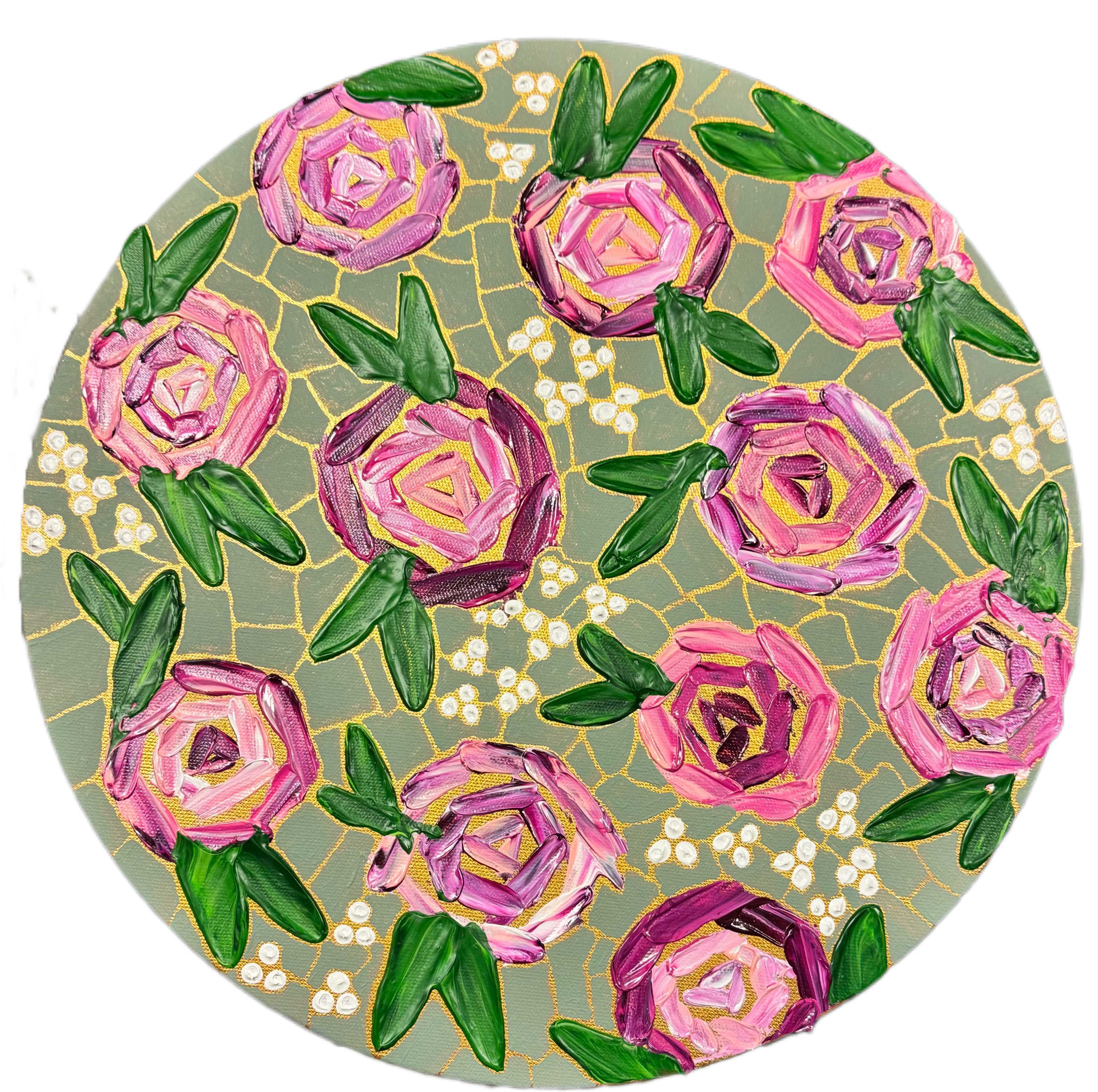 Blooming Mosaic (16in round)