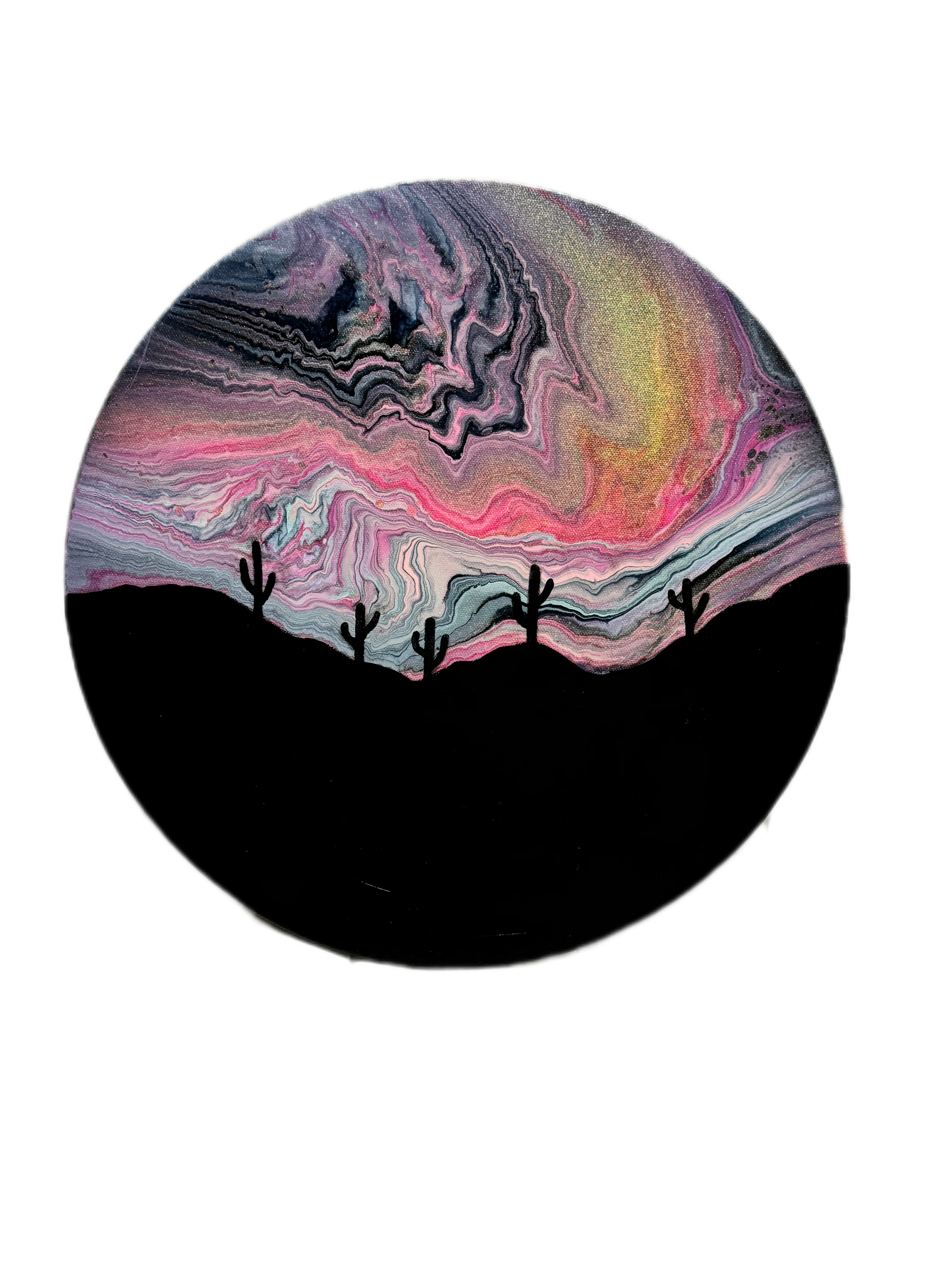 Cosmic Desert Glow (16in round)