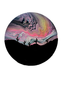 Cosmic Desert Glow (16in round)