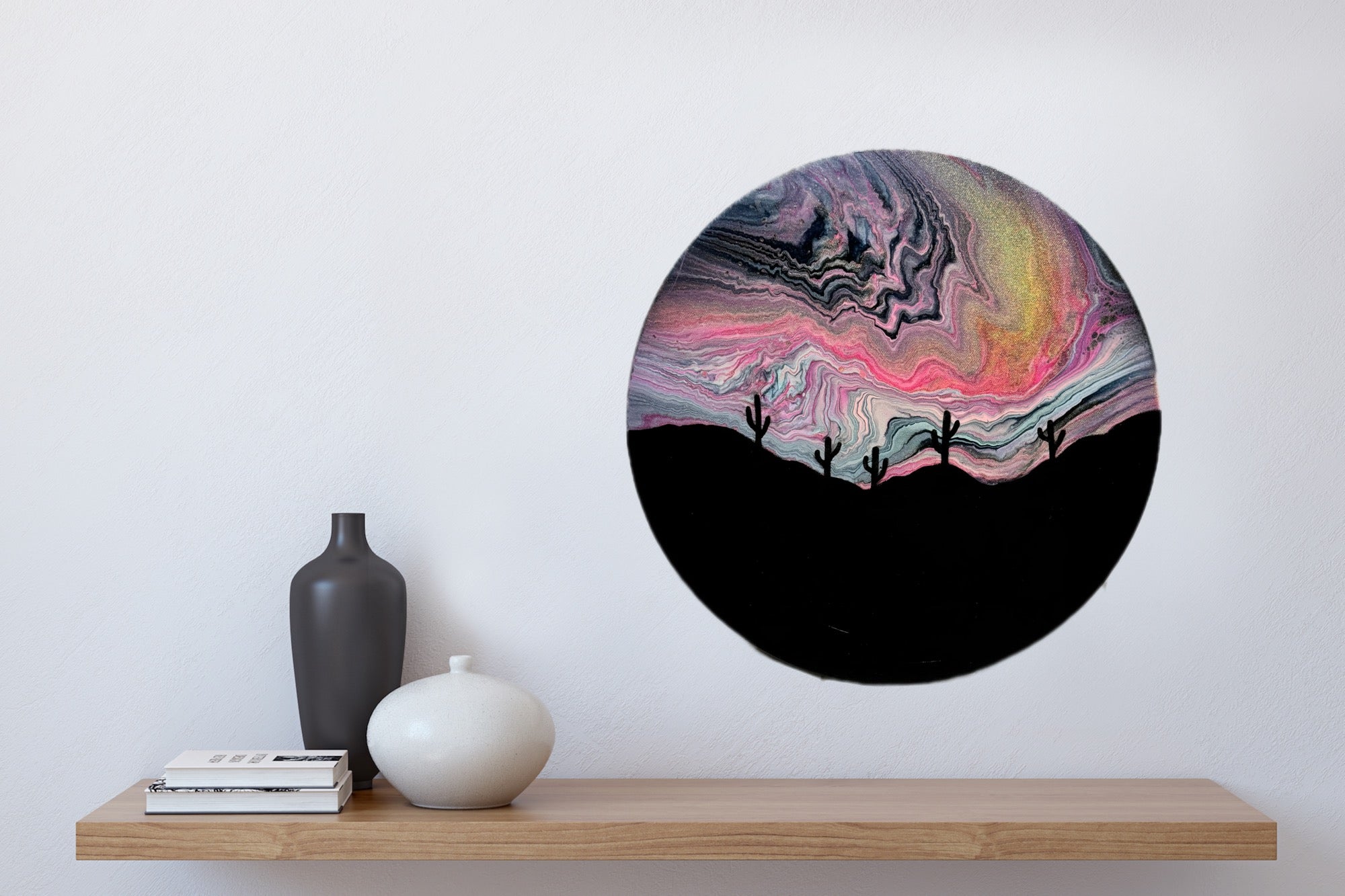 Cosmic Desert Glow (16in round)