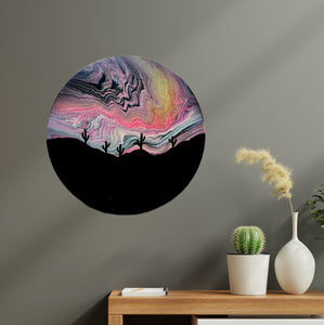 Cosmic Desert Glow (16in round)