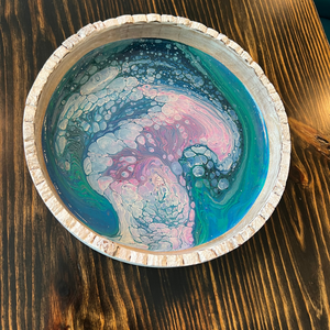 Blue/pink white tray